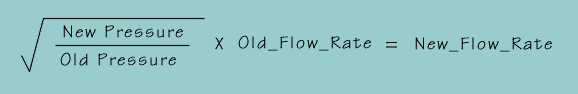 Flow Change Formula